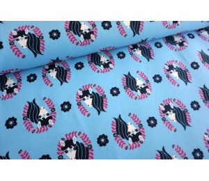 REST Jersey Pferde - hellblau